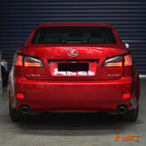 Full Smoked 3D Stripe Bar LED Tail Lights for Lexus ISF IS250 IS350 GSE20R 2005-2013
